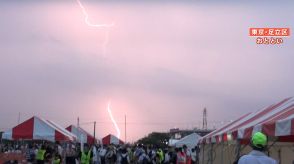 【大混乱】「足立の花火」40万人“頭上で雷”　開始20分前にゲリラ雷雨で中止アナウンスに来場者「えー…泣いていい?」