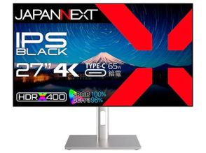 JAPANNEXT、4K対応IPS BLACKパネル搭載27型液晶モニター