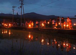 豊作願い「虫送り」　たいまつで水田かざす、和歌山県白浜町大古