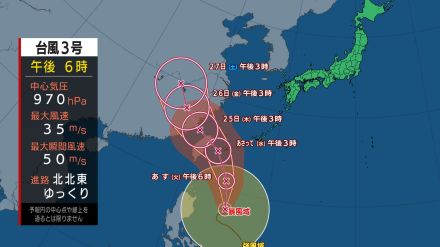 【台風情報】台風3号は24日にかけ発達「非常に強い」勢力で先島諸島に 23日までに台風の備えを 最新の予想雨と風シミュレーション