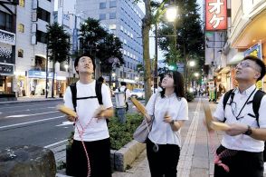 ムクドリを拍子木で撃退　松本市、長野県などが松本駅前で実験開始