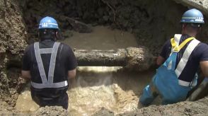 佐世保で水道管破裂　周辺住宅３００世帯で断水など影響【長崎】