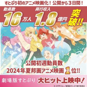 「劇場版すとぷり」公開初週は興収1.8億円　夏季邦画アニメ最高水準の16万人動員、好調スタートと公表