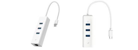 TP-Link、USB 3.0ハブも備える有線LANアダプター