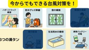 【今からでもできる対策を】台風3号（ケーミー）は石垣島の南から与那国へ　家屋倒壊の恐れがある暴風