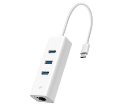 TP-Link、3つのUSB Type-Aポートを備えたギガビット有線LANアダプター「UE330C」発売