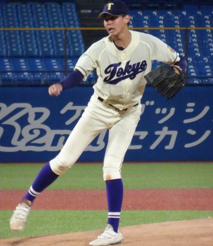 【高校野球】劇的なサヨナラ勝利で4強の東京「甲子園占領」へ腕を振る右腕エース・永見光太郎