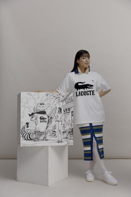 ONE PIECE×LACOSTEのコラボアパレル“ワニの日”より販売、第1106話の扉絵が