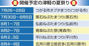 青森・津軽の夏祭り　26日から続々