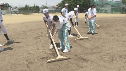 球児たちの夢支える 軽量で丈夫に トンボを特別支援学校生徒が手作り