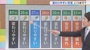 25日も雲が多く蒸し暑い　天気の急変に要注意　変わりやすい天気続く　気象予報士が解説