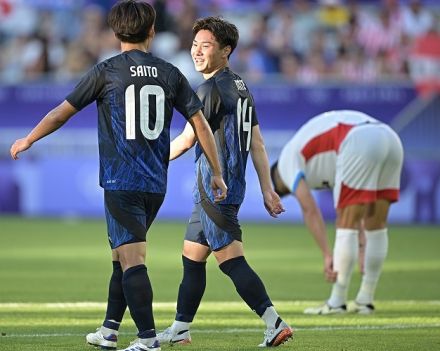 三戸舜介がヘッドで２点目！ 元日本代表MFはアシストした斉藤光毅の個人技に感嘆「素晴らしかった」【パリ五輪】