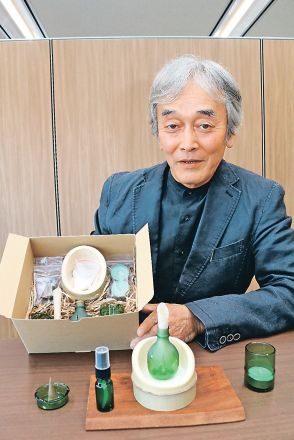 彫刻家の南部さん（富山）、竹の香り商品化へ　精油抽出で新たな活用、放置林整備の一環