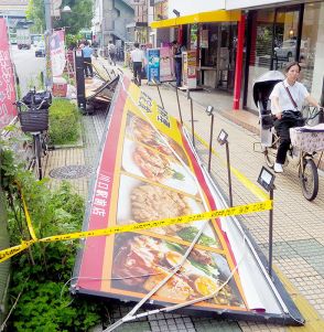 埼玉で突風、高校生が重傷…野球グラウンド近くで木が倒れ　各地で窓ガラス割れ、屋根が飛ぶ　倒木に車が衝突、ゴルフ練習場で巨大ポール折れる　JR川口駅付近のビル、大きな看板落下…通行人に直撃し重傷