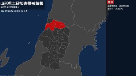 【土砂災害警戒情報】山形県・酒田市南部に発表