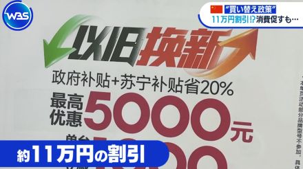 家電や自動車に補助金　中国の“買い替え政策”その効果は【WBS】