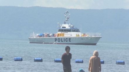 霧島市の海水浴場 鹿児島海保など４機関が合同パトロール