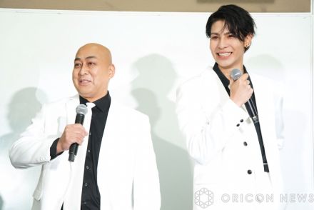 錦鯉・長谷川雅紀、制服のラウールと並び自信満々「現役でもいける」　本人も歓迎「一生ついていきます」