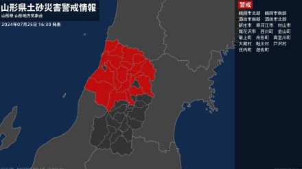 【土砂災害警戒情報】山形県・寒河江市に発表