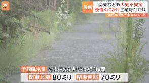 関東でも大気が非常に不安定　25日夜遅くにかけて落雷や竜巻などの激しい突風に注意