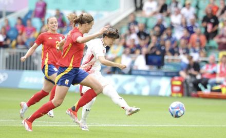 【パリ五輪】藤野あおばが衝撃の直接ＦＫ弾　豪快な一撃でＷ杯女王スペインから先制