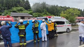 【山形大雨】舟形町で土砂崩れ　巻き込まれた民家の住民救助