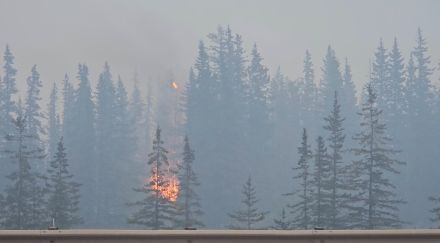 カナダ西部で山火事続く、国立公園などに壊滅的打撃の恐れ