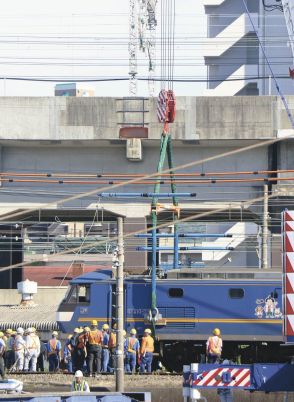 ［山口県］機関車、一番前の車軸折れる　貨物列車脱線　新山口駅で復旧作業続く