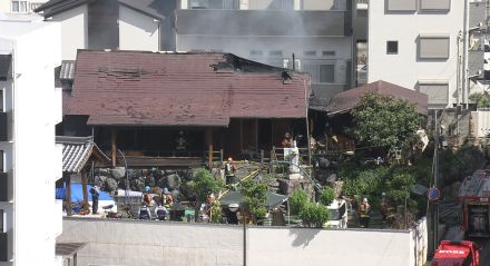 神戸市灘区の寺で火事 けが人なし／兵庫県