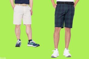 夏ゴルフといえばハーフパンツ「短足に見えずかっこ良く着こなすには、丈感に注意！」