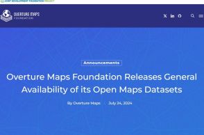 MS・Metaらが推進する「オープンマップデータ」公開