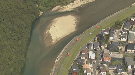 川で行方不明の中学生を川底で発見　心肺停止　広島・三篠川