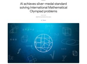 Google DeepMindのAIモデル、国際数学オリンピックの銀メダルレベルに