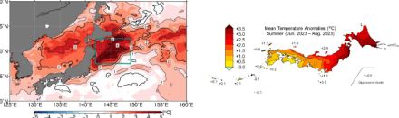 「海洋熱波」が「最も暑い夏」をもたらしたと気象庁など分析 今夏も危険な高温続くと予測