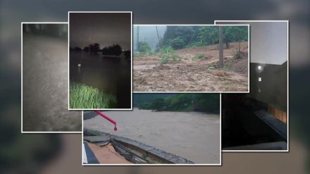 「死んじゃうかと思った」SNS映像で見る山形大雨被害…生死を分けた瞬間　深夜に子ども5人と濁流かき分け避難…つり橋崩落も