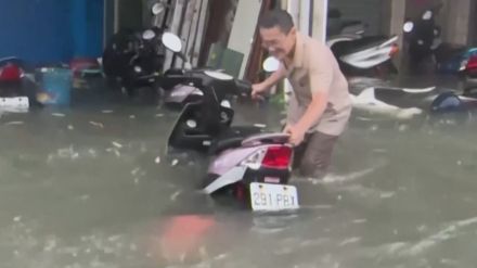 台風3号が台湾を通過　7人死亡800人近く負傷　貨物船沈没も