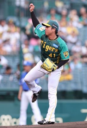 阪神・村上頌樹、自己ワースト１１被安打、５イニングで得点圏のピンチも６回１失点で４勝目