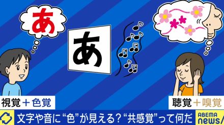 文字に色？音に匂い？1つの情報から複数の感覚が呼び起こされる「共感覚」とは…「不思議ちゃんと言われ生きづらさも」「パニックになる子どももいる」