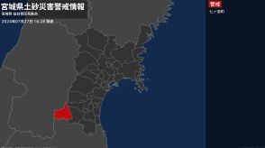 【土砂災害警戒情報】宮城県・七ヶ宿町に発表