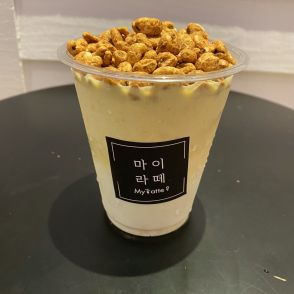 韓国で人気のコーンラテ専門店…名古屋・大名古屋ビルヂング地下1階『My latte』ミルクとコーヒーの2種類