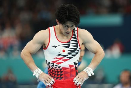 【パリ五輪】体操男子エース・橋本大輝選手　着地大きく乱れ鉄棒で2連覇逃す