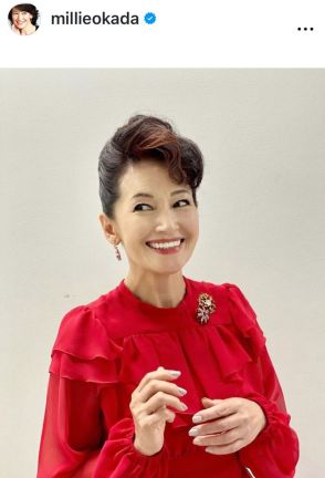 「ワンランク上の美しさ」６２歳・岡田美里、止まない美の進化に驚嘆「ロイヤル感」「美しさが際立ってます」