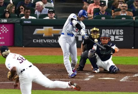 ２試合ぶり32号！大谷翔平が打球速度191キロの衝撃特大弾　打った瞬間相手野手は誰も動かず