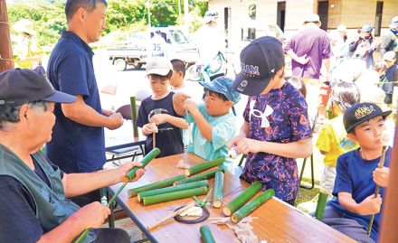 鹿児島県　当部「あがりまたまつり」　クロウサギの里に歓声　ソーメン流しも復活　天城町当部