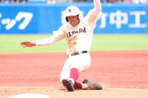 早稲田実、通算64本塁打スラッガーが決勝でも大暴れ！適時打、盗塁と優勝に貢献！【2024夏の甲子園】