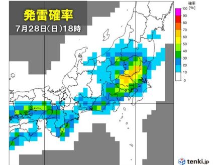 関東甲信　今日28日もゲリラ雷雨に注意 　屋外で雷雲に遭遇した際にとるべき行動は