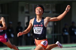 【陸上】ハイレベルが予想された男子400mは菊田響生が強さ示す 「勝ちたいという気持ちだけで走りました」／福岡IH