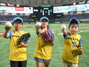 「一生、忘れない」　能登の小学生が都市対抗を観戦、始球式も