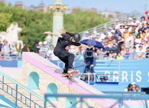 【パリ五輪】スケボー女子は日本勢がトップ３独占で前半終了　勝負の後半ベストトリックで表彰台独占なるか