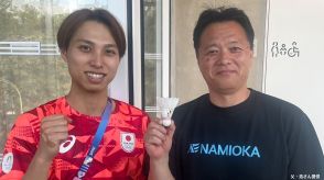 バド奈良岡功大、五輪デビュー戦で緊張しすぎて震える　試合後は勝利を父と分かち合う【パリ五輪】